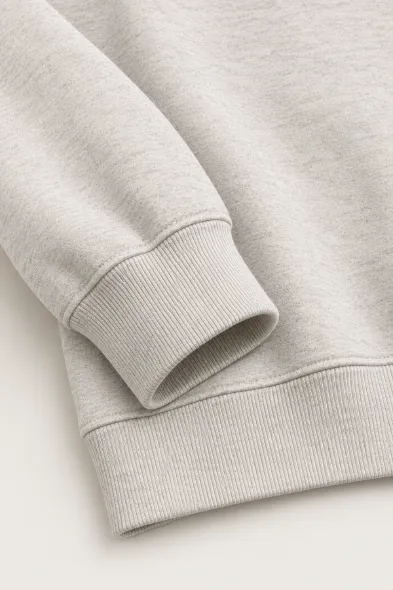 Blacklight - Açık Gri - Uzun Kollu Erkek Sweatshirt