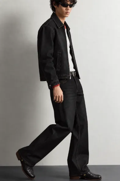 Rigg - Siyah - Bootcut Lüks Street - %100 Pamuk Denim - Erkek Kot Pantolon
