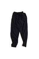 Siyah Keten Jogger Pantolon