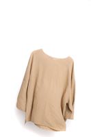 Santurino Taba Fakir Kol Oversize Keten T-Shirt