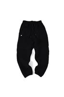 Arendal Siyah Pelüş jogger Pantolon