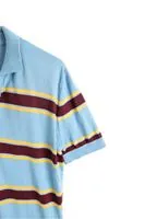 Denton Kahve Çizgili Mavi Triko Erkek Tshirt
