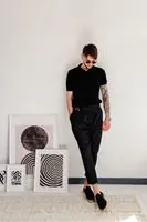 Austin Siyah Triko Erkek Tshirt