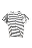 Jodhpur Siyah Çizgili Beyaz Triko Erkek Tshirt