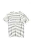 Jodhpur Haki Çizgili Beyaz Triko Erkek Tshirt