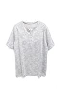 Chitre Desenli Gri Erkek Tshirt