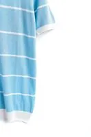Rouen Bej Çizgili Mavi Polo Yaka Triko Erkek Tshirt