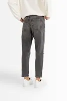 York Gri Yırtıklı Boyfriend Denim Erkek Pantolon