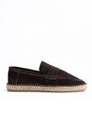 Minoa Kahve Loafer Süet Hakiki Deri Erkek Espadril