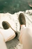 Minoa Haki Loafer Süet Hakiki Deri Erkek Espadril