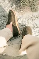 Minoa Haki Loafer Süet Hakiki Deri Erkek Espadril