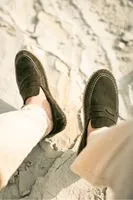Minoa Haki Loafer Süet Hakiki Deri Erkek Espadril