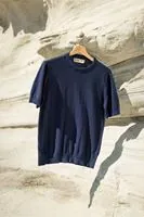 Briss Lacivert Bisiklet Yaka %100 Pamuk Triko Erkek Tshirt