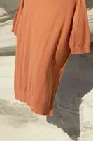Briss Şeftali Bisiklet Yaka %100 Pamuk Triko Erkek Tshirt