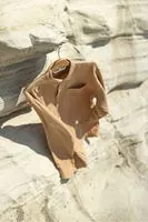 Mikonos Taba %100 Pamuk Erkek Gömlek