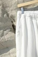Mores Beyaz %100 Pamuk Erkek Pantolon