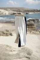 Mores Beyaz %100 Pamuk Erkek Pantolon