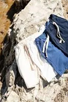 Phaselis Mavi %100 Pamuk Erkek Şort
