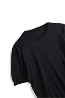 Briss Siyah Bisiklet Yaka %100 Pamuk Triko Erkek Tshirt