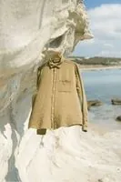 Mikonos Haki %100 Pamuk Erkek Gömlek