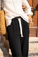 Daren Siyah Müslin Pantolon