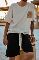April Bej %100 Pamuk Tshirt