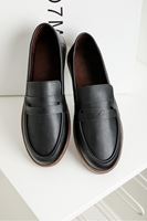 Vera Loafer Siyah Cilt Ayakkabı