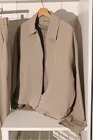 Greyhart Bej Fermuarlı Erkek Ceket