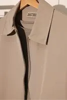 Greyhart Bej Fermuarlı Erkek Ceket
