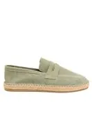 Minoa Avokado Loafer Süet Hakiki Deri Erkek Espadril