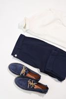 Kael Beyaz Lacivert Kombin