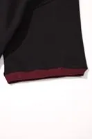 Axis Siyah Bordo Oversize %100 Pamuk Erkek Tshirt