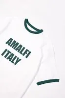 Axis Beyaz Yeşil Oversize %100 Pamuk Erkek Tshirt