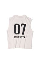 Zero-Seven Gri Oversize Kolsuz Tshirt