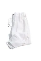 Sardis Beyaz %100 Keten Erkek Pantolon