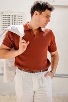 Moka Kiremit Triko Tshirt