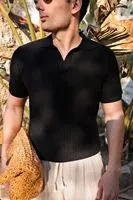 Talvo Siyah Triko Erkek Tshirt