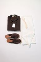 Servio Kahve Beyaz Kombin