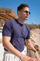 Briss Lacivert Bisiklet Yaka Triko Tshirt