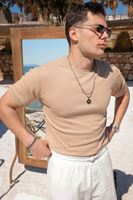 Briss Bej Bisiklet Yaka Triko Tshirt