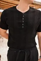 Ocea Siyah Erkek Tshirt