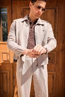 Lumen Bej Fermuarlı Ceket