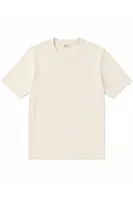 Tavia Bej Bisiklet Yaka %100 Pamuk Erkek Tshirt