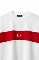 Türkiye Beyaz Kırmızı Pamuklu Tshirt