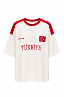 Türkiye Preminium Beyaz Pamuklu Tshirt
