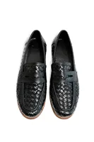 Alpin - Siyah - Cilt Exclusive Örgü Desen - Loafer Erkek Ayakkabı