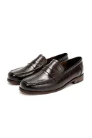 Glace - Kahverengi - Cilt Lüks Croco Desen Rugan - Loafer Erkek Ayakkabı