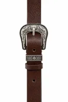 Viking - Kahverengi - Cilt %100 Deri Retro - Erkek Kemer 