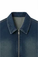 Hardy - Mavi - Lüks Street Crop - %100 Pamuk Denim - Erkek Kot Ceket