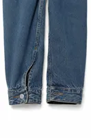 Hardy - Buz Mavisi - Lüks Street Crop - %100 Pamuk Denim - Erkek Kot Ceket